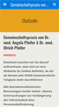 Mobile Screenshot of praxisdrpfeifer.de