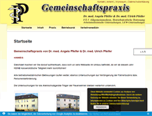 Tablet Screenshot of praxisdrpfeifer.de